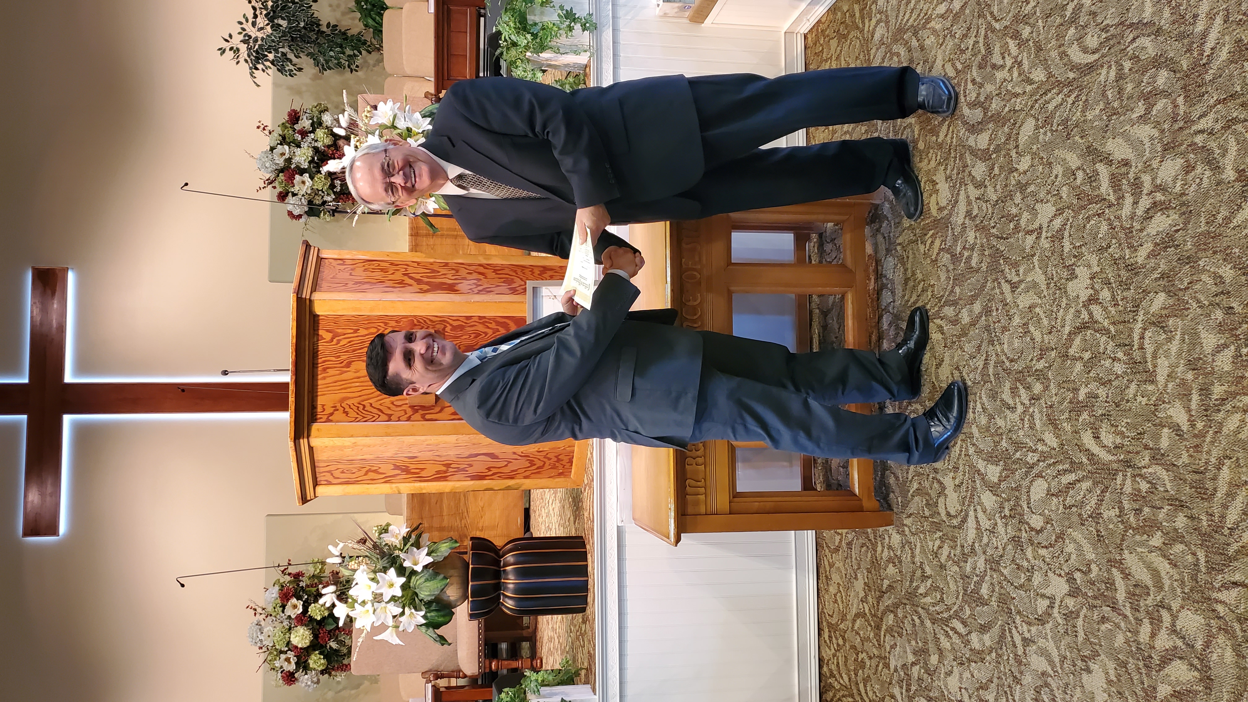 Ordination of our new pastor